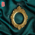 Golden Retro Resin Photo Frame – Decorative Home Accent & Photo Prop