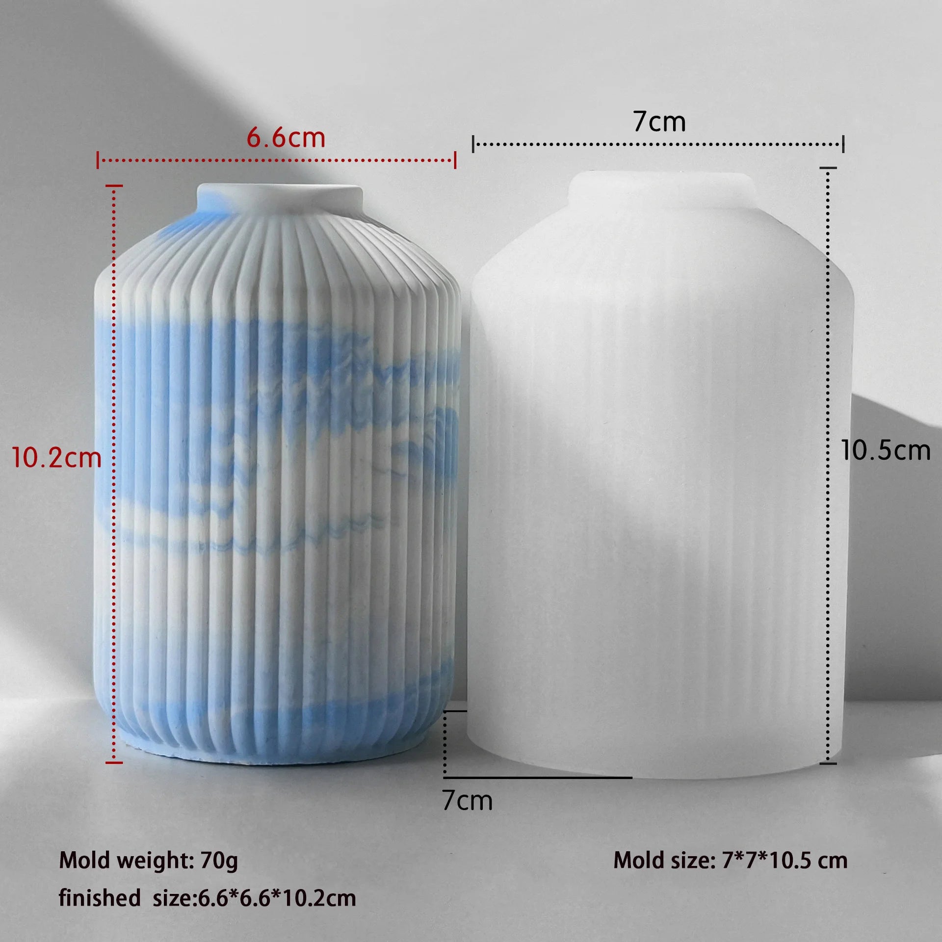 Marble Vase Silicone Mold | DIY Resin & Concrete Mold
