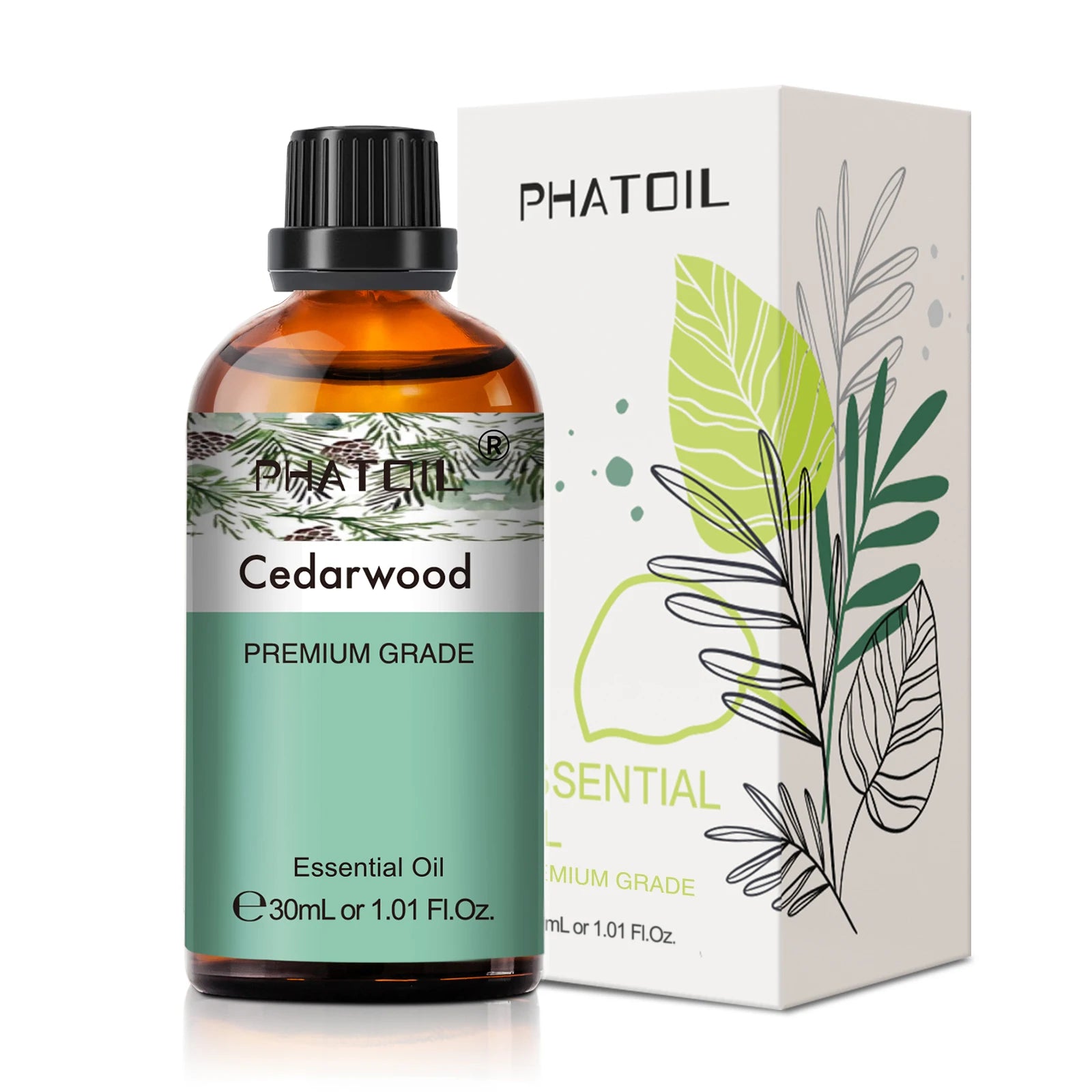 30ml Pure Essential Oil – 38 Fragrances, Aromatherapy & Diffuser (PHATOIL)