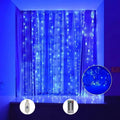 LED Curtain String Lights – 8 Modes Fairy Lights with Remote Control