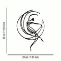 Ballet Metal Wall Art – Abstract Dancer Sculpture for Modern Home Decor