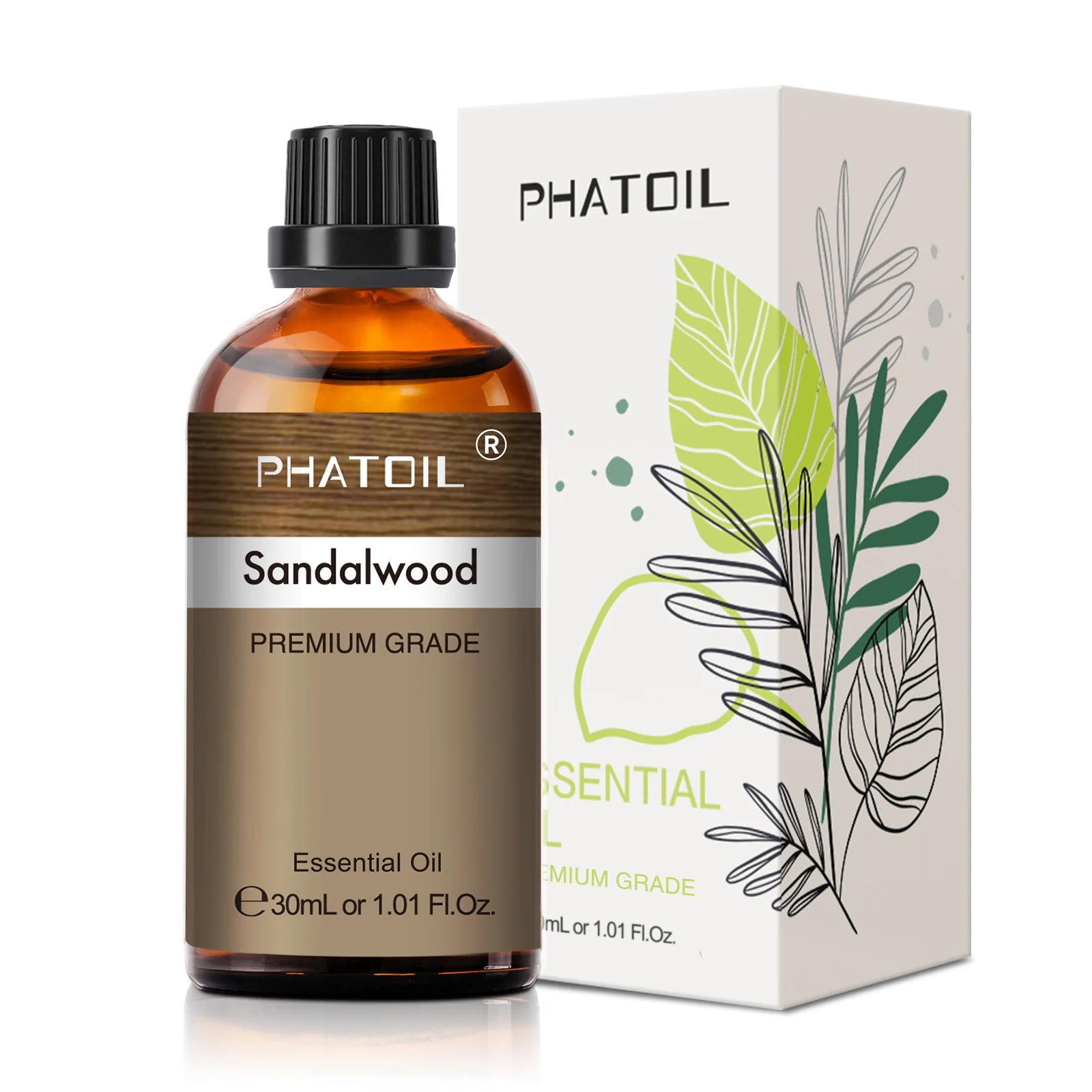 30ml Pure Essential Oil – 38 Fragrances, Aromatherapy & Diffuser (PHATOIL)